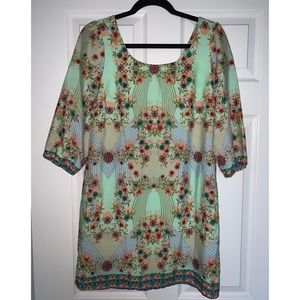 Beautiful Floral Print Dress size M